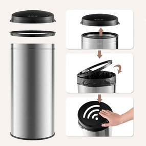 Coș de gunoi cu senzor, 30 l