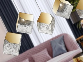 Lustra moderna cu 5 Pendule design decorativ Priscila aurie
