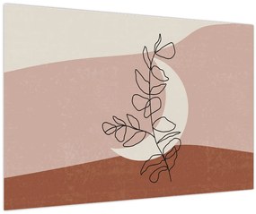 Tablou - Boho frunze N⁰2 (90x60 cm)