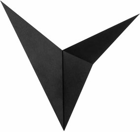 Aplica BIRD - 3201, negru, metal, 34x5x34 cm