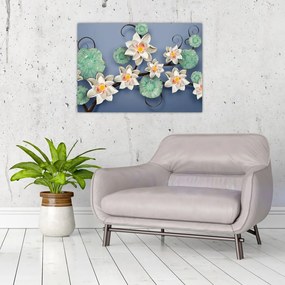Tablu cu nufăr (70x50 cm)
