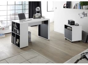 Birou TEO alb/antracit