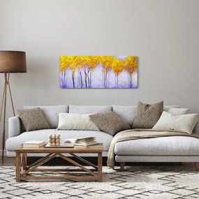 Tablou - Copaci galbeni (120x50 cm)