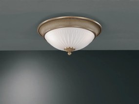 Plafoniera clasica design italian din alama, sticla 9250 RA-PL. 9270/3