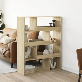 vidaXL Bibliotecă, stejar sonoma, 100x33x125,5 cm, lemn prelucrat
