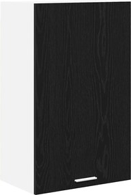 vidaXL Dulap suspendat cu ușă Stejar negru și Alb 50 x 31 x 80 cm