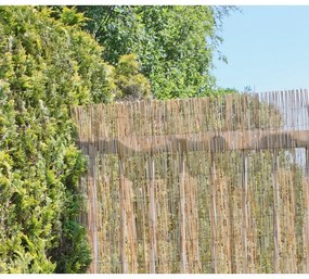 Paravan pentru balcon în culoare naturală din răchită 300x200 cm – Garden Pleasure