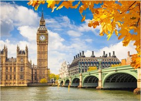 Tablou pe sticlă - Big Ben, Londra (70x50 cm)