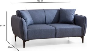 Canapea albastră Belissimo – Balcab Home