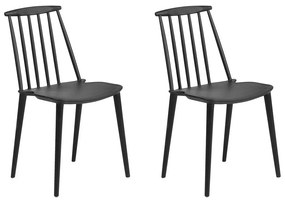Set 2 buc. scaune pentru sufragerie Vendor (negru). 1009921