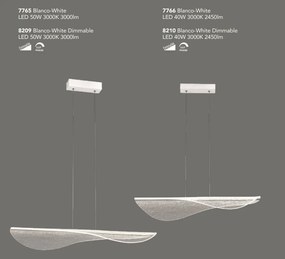 Lustra suspendata LED design deosebit Bianca