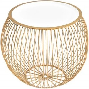 Masuta laterala Storage II 41cm auriu, alb