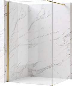 Paravan de dus Rea Flexi Transparent 100 cm auriu periat