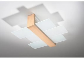 Brilagi - Plafonieră LED HERA, 2x E27/7,5W/230V, lemn