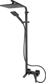 Coloana de dus cu baterie monocomanda negru mat Fdesign Origio