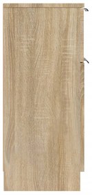 Servante, 2 buc., stejar sonoma, 30x30x70 cm, lemn compozit 2, Stejar sonoma