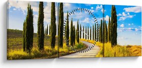 Tablou - Peisaj (cu ceas) (90x30 cm)