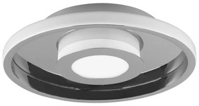 Plafonieră argintiu-lucios LED din metal ø 30 cm Ascari – Trio