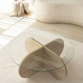 Măsuță de cafea Bubble Travertine