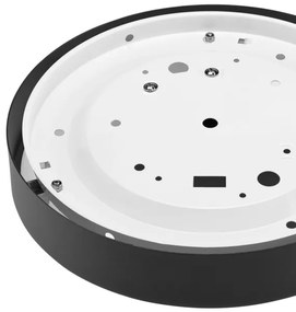 Plafonieră JONAS 1xE27/60W/230V d. 26 cm neagră