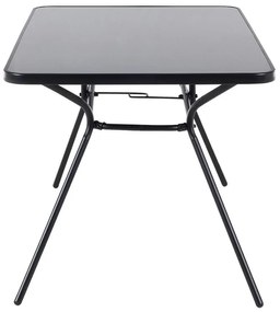 Set de masă pentru grădină Love (negru) (6 scaune). 1011670