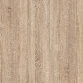 Mobilă de bucătărie de colț Yorki 340, corp din stejar Sonoma, cu față alb satinat