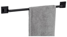 WENKO 71445800 - Bară pentru prosoape VACUUM-LOC QUADRO ED 60,5x6 cm negru