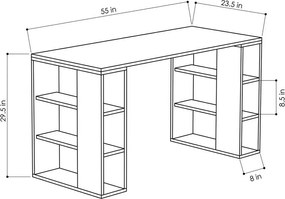 Birou Colmar White and Oak