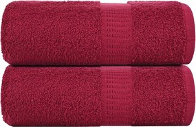 vidaXL Prosoape de oaspeți, FROGN, 2 buc., Bordeaux, 30x50 cm, 360 g/m²