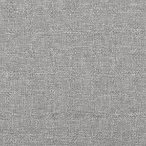Pat box spring cu saltea, gri deschis, 90x200 cm, textil Gri deschis, 25 cm, 90 x 200 cm