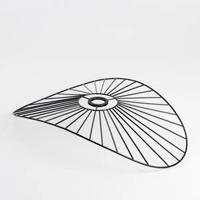Brilagi - Lustră LED aplicată CERIA WIRE 1xE27/60W/230V 40x56 cm neagră