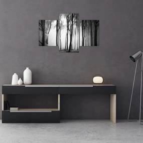 Tablou - Lup în pădurea întunecată (90x60 cm)