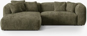 Coltar modular Martina corduroy Tilia L283 cm