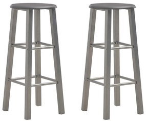 vidaXL Scaune de bar, 2 buc., antracit, MDF