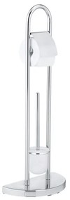 WENKO 16608100 - Perie WC COSENZA 33 x 84 cm, finisaj crom lucios/satinat