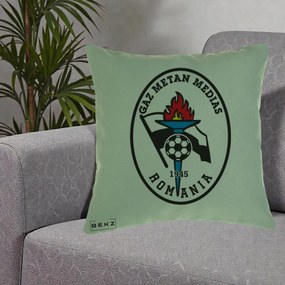 Perna Personalizata Gaz Metan Medias 1945 Fotbal, 40x40 cm, Verde, Husa Detasabila, Perna Inclusa, BEKZ®