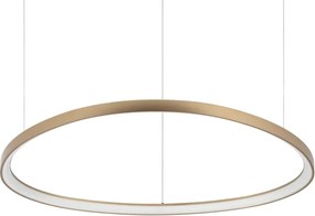 Lustra LED suspendata design circular GEMINI SP D105 ON-OFF OTTONE 4000K