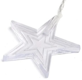 Aigostar - Ghirlandă LED de exterior pentru Crăciun 168xLED 3x1,5m IP44 alb cald stele