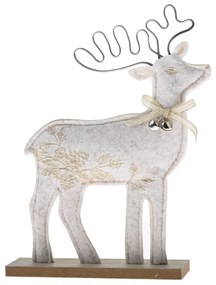 Decorațiune de Crăciun Ren cu clopoțel, 16 x 22 x5 cm