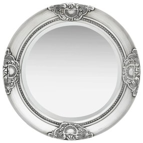 Oglinda de perete in stil baroc, argintiu, 50 cm 1, Argintiu,    50 cm