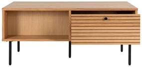 Măsuță de cafea în culoare naturală cu blat cu aspect de lemn de stejar 50x100 cm Kyoto – House Nordic