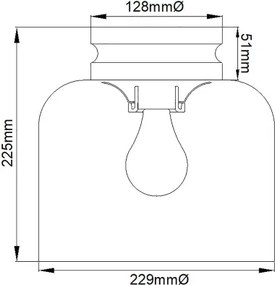 Feiss FE-HOUNSLOW-F-PN - Plafonieră HOUNSLOW 1xE27/60W/230V crom lucios
