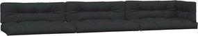 vidaXL Perne de paleți, 7 buc., negru, material textil