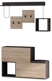 Set Mobilier Hol Heron PAL Gri-Stejar