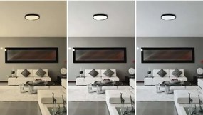 Plafonieră LED reglabilă ILVI LED/30W/230V 2700-6500K Ø 40 cm negru/alamă+telecomandă