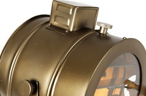 Lampă de podea inteligentă tip trepied, bronz, cu spot de studio din lemn, incl. WiFi A60 - Radient