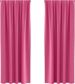 vidaXL Perdele Opaque cu Inel 2 pcs Roz Aprins 245 x 140 cm Poliester