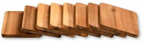 Kesper 28958 Set placă raclette Acacia, 8 buc , 10x 8 x 0,7 cm