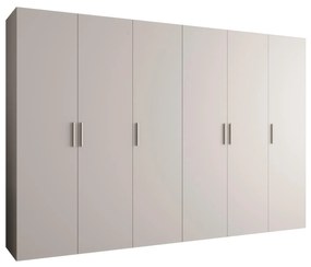 Dulap de haine 300 cm Borry 1 (Cașmir + Argintiu). 1125798