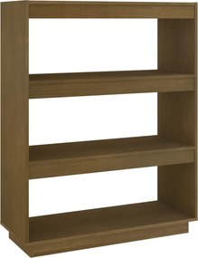 vidaXL Bibliotecă/Separator cameră maro miere 80x35x103 cm lemn pin